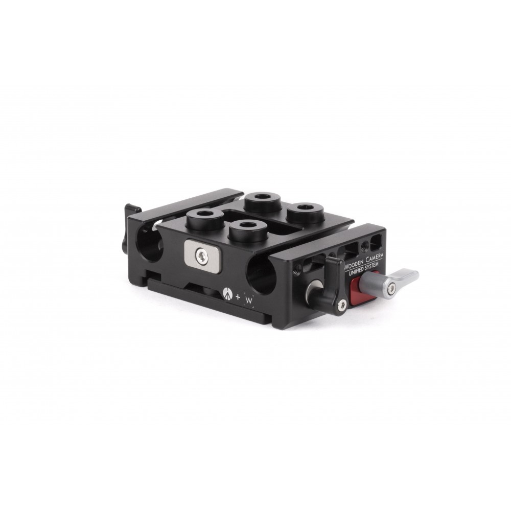 Camera Cage 15mm Baseplate Manfrotto - 
Height adjustable baseplate
Allows to set 15mm rods at the correct distance from the len