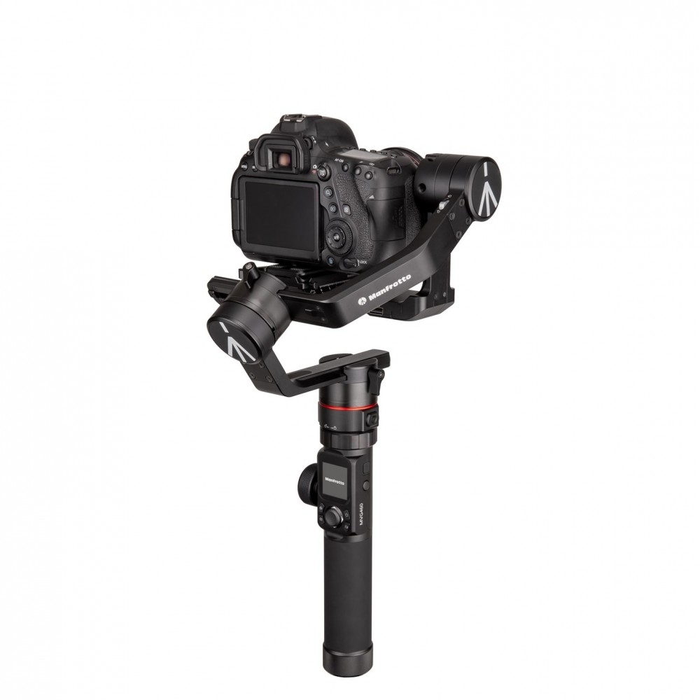 Professional 3-Axis Gimbal up to 4.6kg Manfrotto - 
Easy shooting control: on the LCD touch screen or from the App
Indipendent l