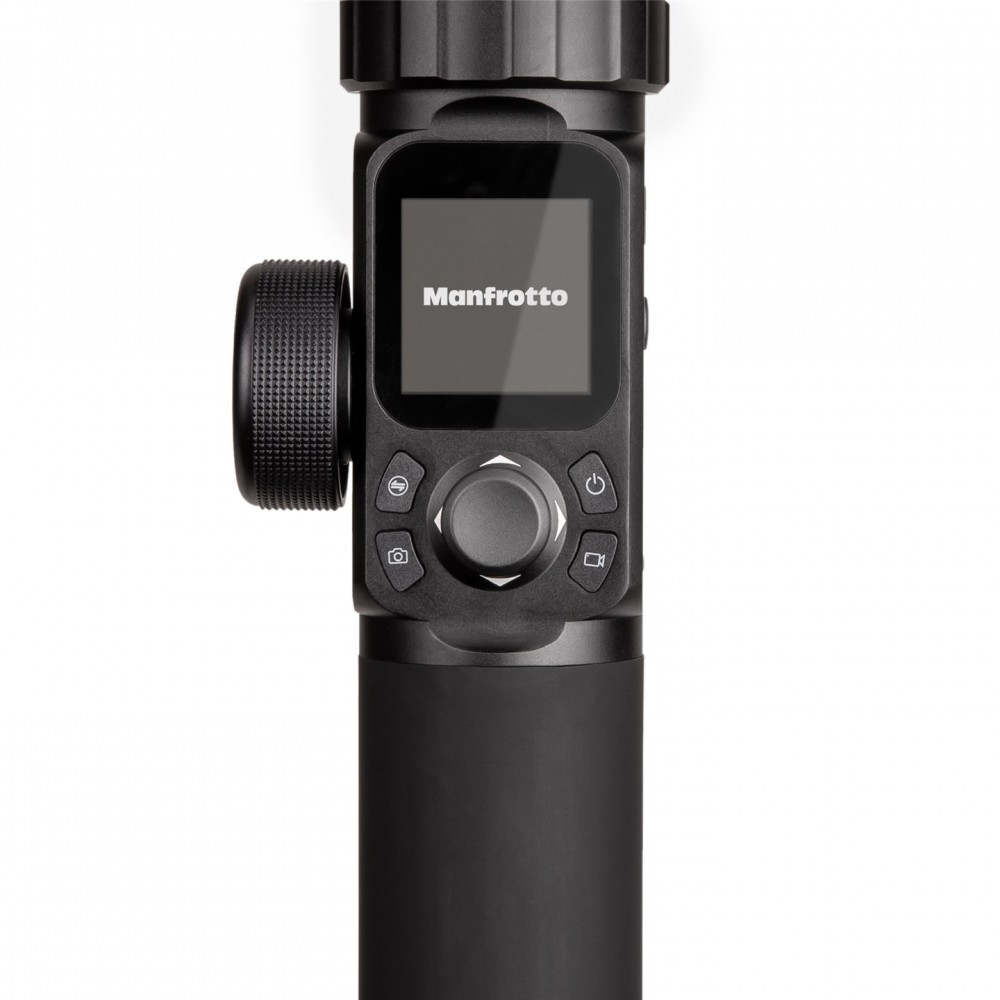 Professional 3-Axis Gimbal up to 4.6kg Manfrotto - 
Easy shooting control: on the LCD touch screen or from the App
Indipendent l