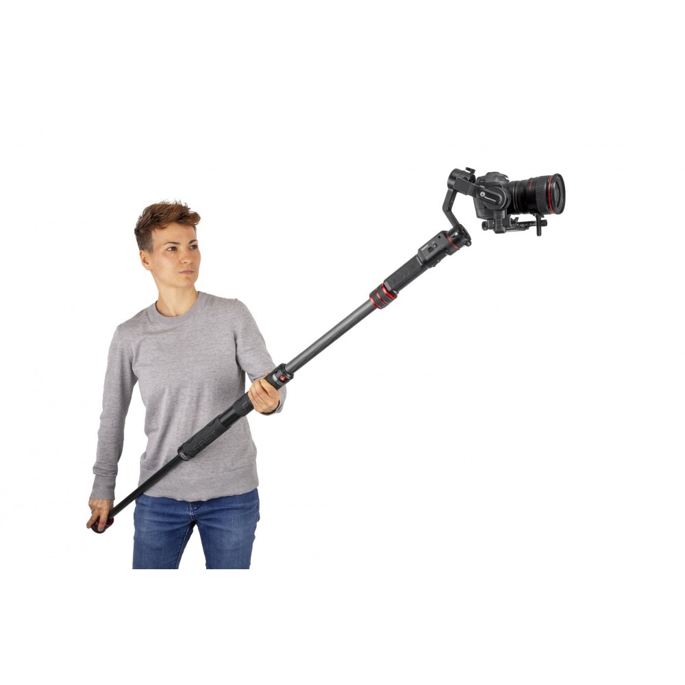 Fast GimBoom Carbon Fibre Manfrotto - 
Universal fitting with your Gimbal (3/8'' &amp; 1/4'' top screw)
Payload up to 6,5 kg at 