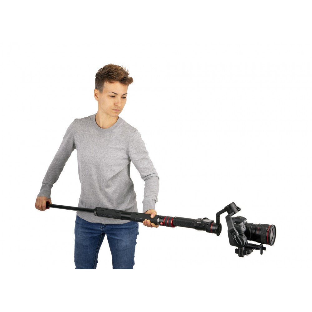 Fast GimBoom Carbon Fibre Manfrotto - 
Universal fitting with your Gimbal (3/8'' &amp; 1/4'' top screw)
Payload up to 6,5 kg at 