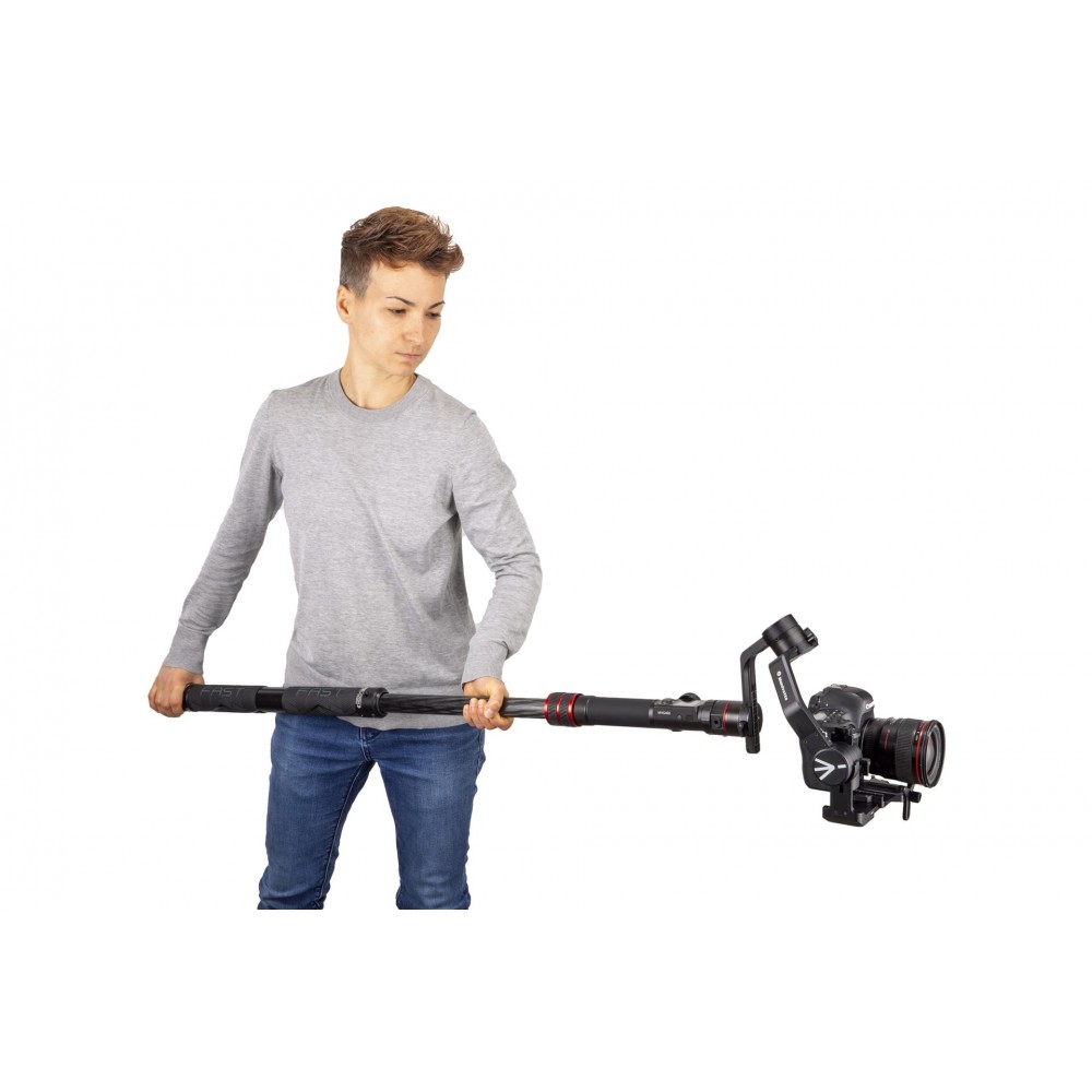 Fast GimBoom Carbon Fibre Manfrotto - 
Universal fitting with your Gimbal (3/8'' &amp; 1/4'' top screw)
Payload up to 6,5 kg at 