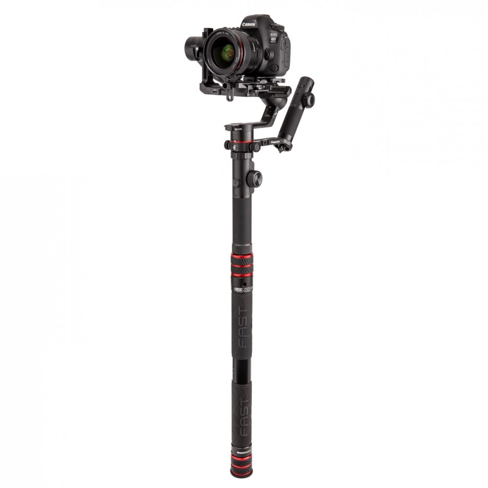 Fast GimBoom Carbon Fibre Manfrotto - 
Universal fitting with your Gimbal (3/8'' &amp; 1/4'' top screw)
Payload up to 6,5 kg at 