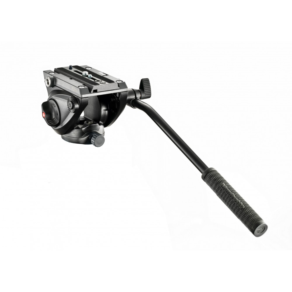 PRO FLUID Kopf mit flacher Basis Manfrotto - Fluid Drag System bei PAN- und TILT-Bewegungen behoben 2,4 kg voreingestelltes Gege