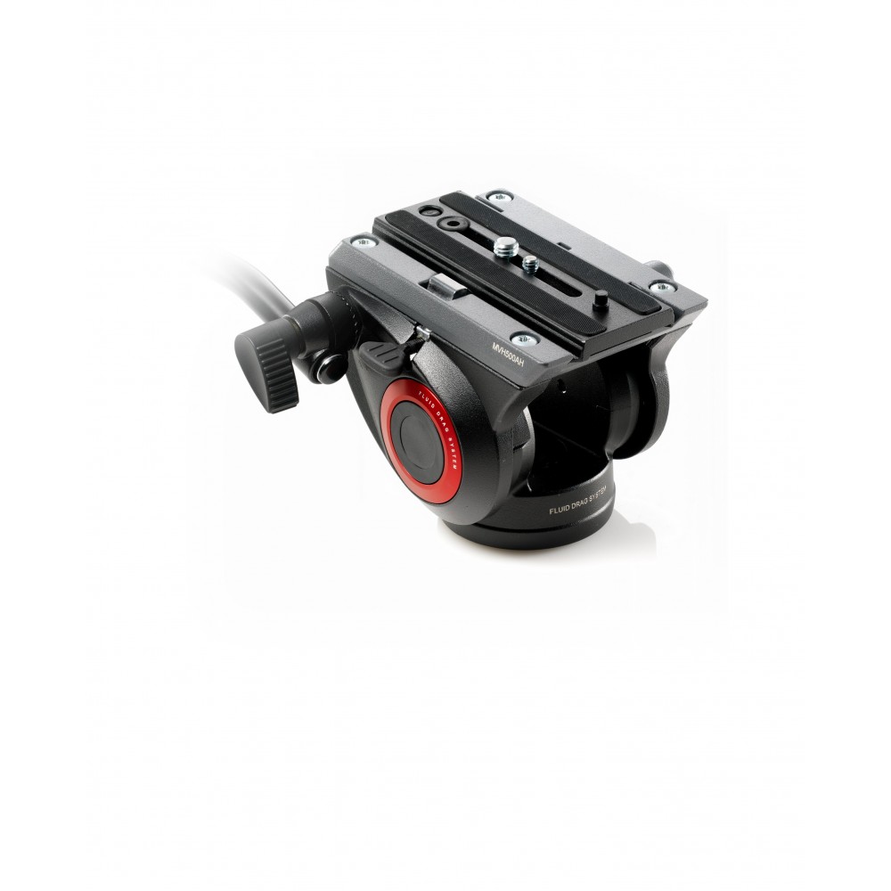 PRO FLUID Kopf mit flacher Basis Manfrotto - Fluid Drag System bei PAN- und TILT-Bewegungen behoben 2,4 kg voreingestelltes Gege