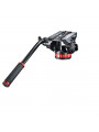 PRO VIDEO 502 Videokopf mit flacher Basis Manfrotto - Variables Fluid-Drag-System bei PAN- und TILT-Bewegungen Festes Gegengewic