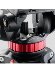 PRO VIDEO 502 Videokopf mit flacher Basis Manfrotto - Variables Fluid-Drag-System bei PAN- und TILT-Bewegungen Festes Gegengewic