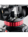 PRO VIDEO 502 Videokopf mit flacher Basis Manfrotto - Variables Fluid-Drag-System bei PAN- und TILT-Bewegungen Festes Gegengewic