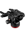 504X Videokopf Manfrotto - Variables Fluid-Drag-System auf PAN &amp; TILT, ausgeführt durch neue Flüssigkeit 4-Stufen-Gegengewic