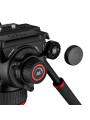 504X Videokopf Manfrotto - Variables Fluid-Drag-System auf PAN &amp; TILT, ausgeführt durch neue Flüssigkeit 4-Stufen-Gegengewic