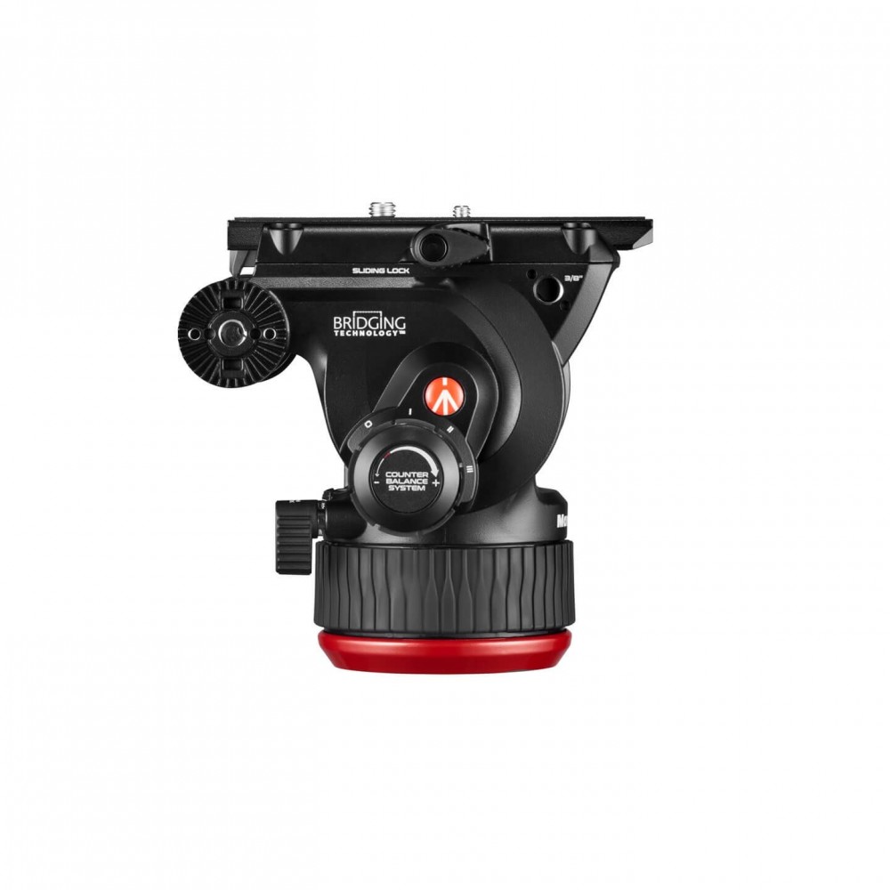 504X Fluid-Videokopf mit 635 Fast Single Carbon Leg Manfrotto - Fluid-Videokopf mit 4-stufigem Gewichtsausgleichssystem bis 6,5 