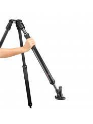 504X Fluid-Videokopf mit 635 Fast Single Carbon Leg Manfrotto - Fluid-Videokopf mit 4-stufigem Gewichtsausgleichssystem bis 6,5 