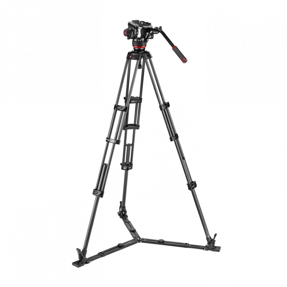 Twin Carbon Set + 504X Kopf - geringere Spreizung Manfrotto -  2