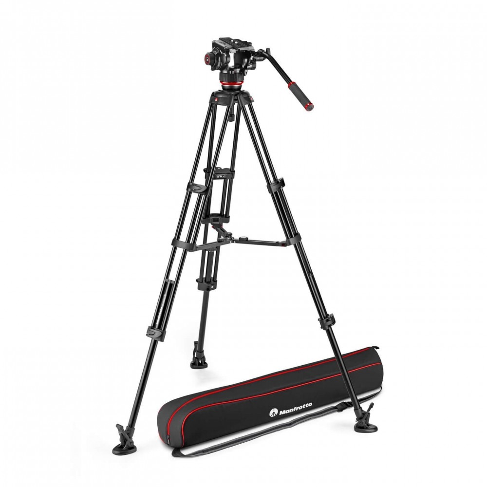 Twin Alu set + 504X head - start Manfrotto -  1