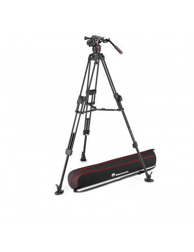 Set 645 Alu Fast Twin + head 608 start Manfrotto - 
Continuous counterbalance from 0 to 8 kgs
100mm half ball with a 75mm half b