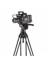 Set 645 Alu Fast Twin + head 608 start Manfrotto - 
Continuous counterbalance from 0 to 8 kgs
100mm half ball with a 75mm half b