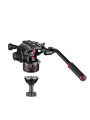 Twin Alu set with head 608 lower spread Manfrotto - 
Fluid video head with continuous counterbalance system (0-8 Kg)
Variable co