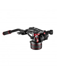 Twin Carbon Set mit Kopf 608 - geringere Spreizung Manfrotto - Fluid-Videokopf mit kontinuierlichem Gegengewichtssystem (0-8 kg)