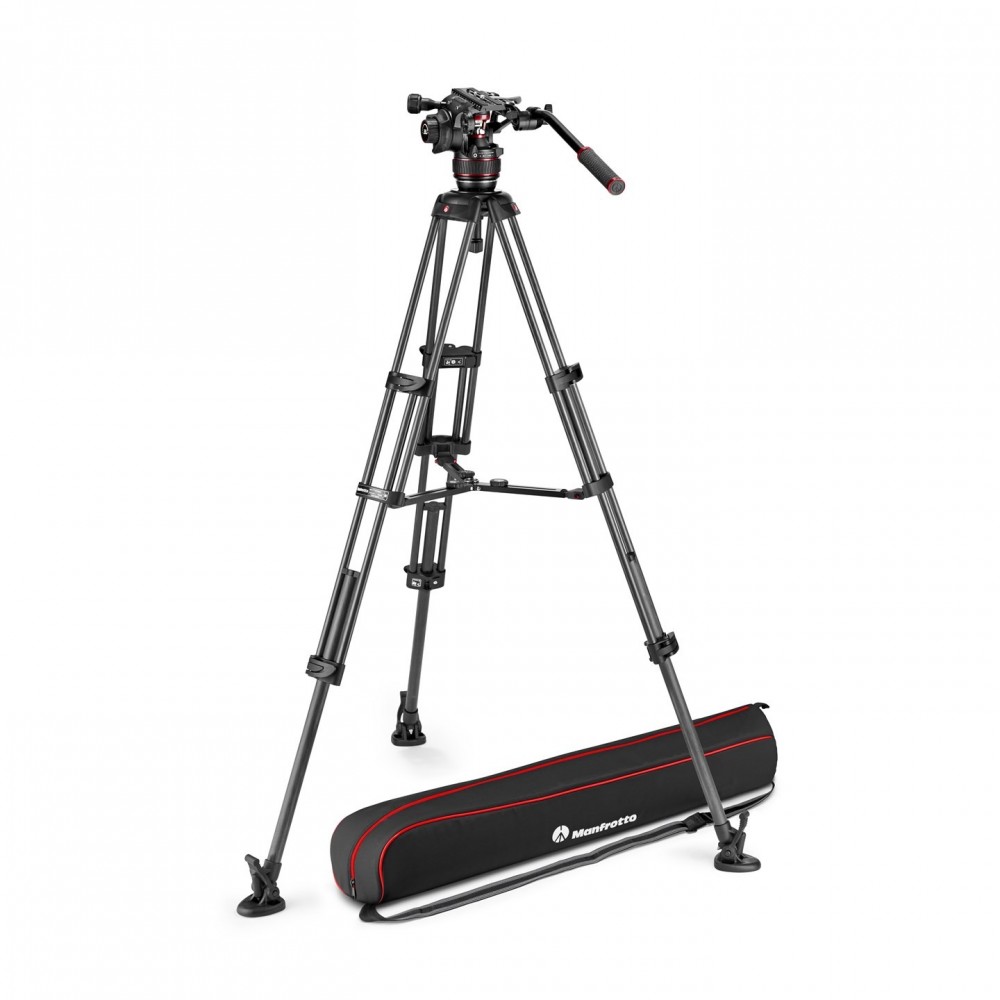 Zestaw Twin Carbon z głowicą 608- środ rozp Manfrotto -  1