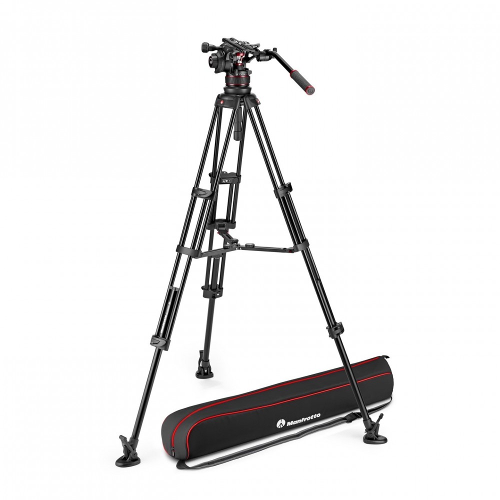 Twin Alu kit with 612 head - wed Manfrotto - 
Fluid video head with continuous counterbalance system (4-12 Kg)
Variable continuo