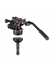 Twin Alu Kit mit 612er Kopf - wed Manfrotto - Fluid-Videokopf mit kontinuierlichem Gegengewichtssystem (4-12 kg) Variables konti