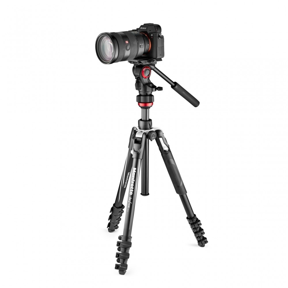 BEFREE Live Lever set black Manfrotto - 
Video tripod kit built for travel performance
QPL Travel lever secures maximum stabilit