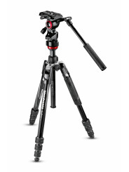 BEFREE Live Twist Set schwarz Manfrotto - Videostativ-Kit für Reiseleistung Neues M-Lock-Drehverschlusssystem für schnelle und s