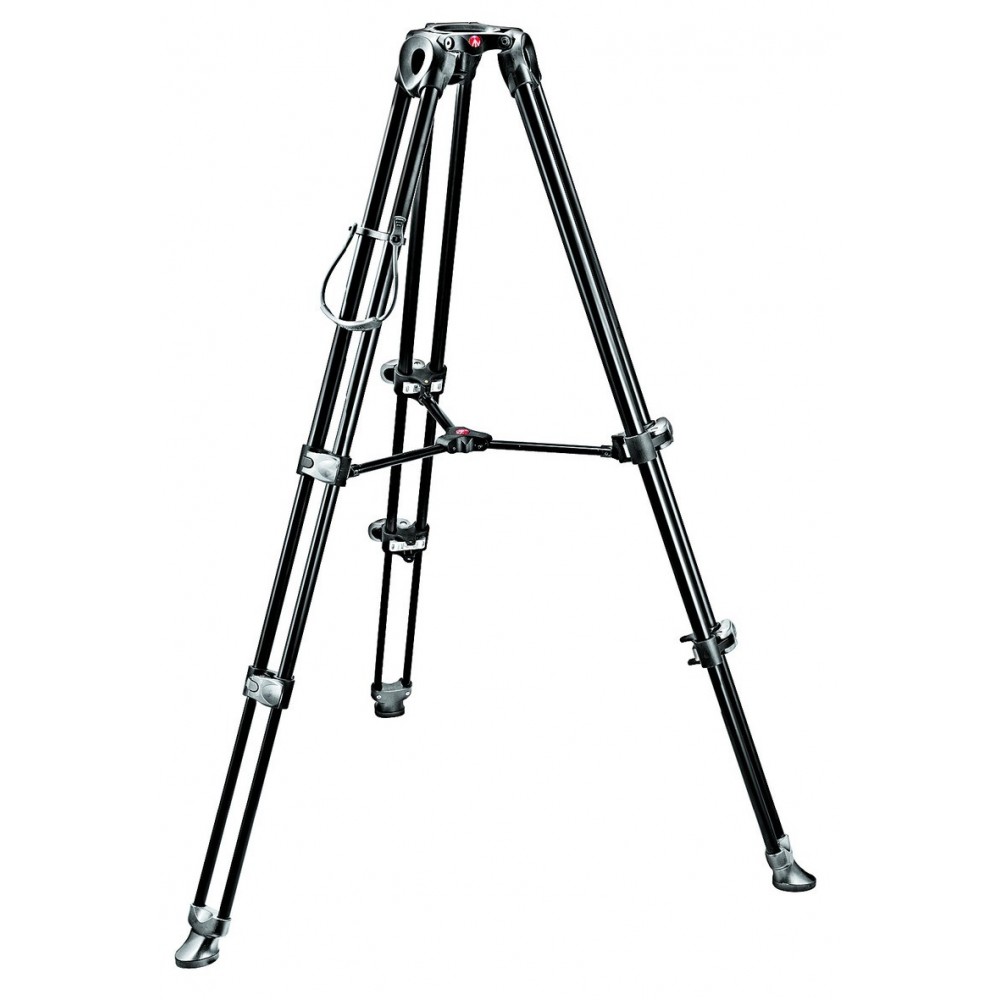 Video Tripod, aluminium telescopic-twin leg Manfrotto - 
Telescopic twin legs make it compact
Ø75mm bowl
Ø60mm adapter included 