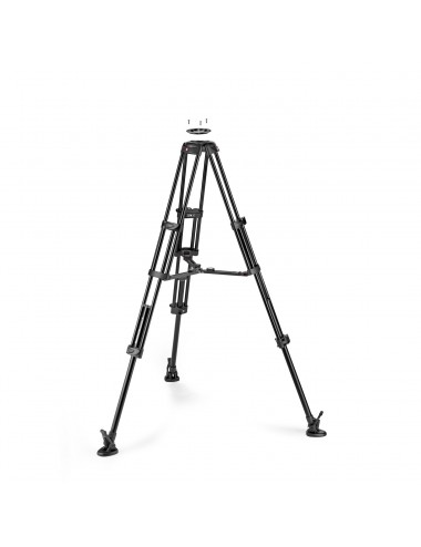 Pro Video Alu Twin Tripod, Wed. Manfrotto - 
Aluminium twin leg tripod with 2 risers
Adjustable middle spreader for extra stabil