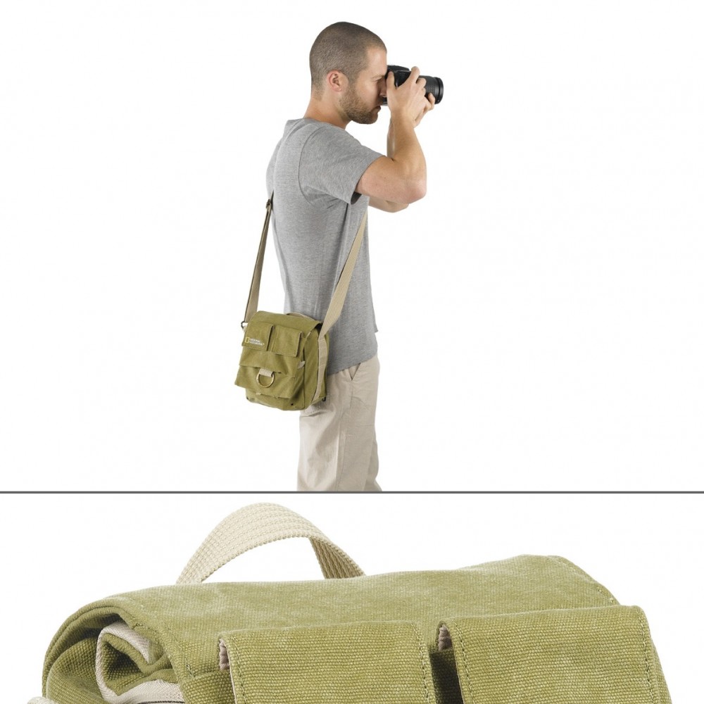 Earth Explorer camera shoulder bag S National Geographic - 
Ideal camera shoulder bag for DSLRs and CSCs plus an extra lens
Desi