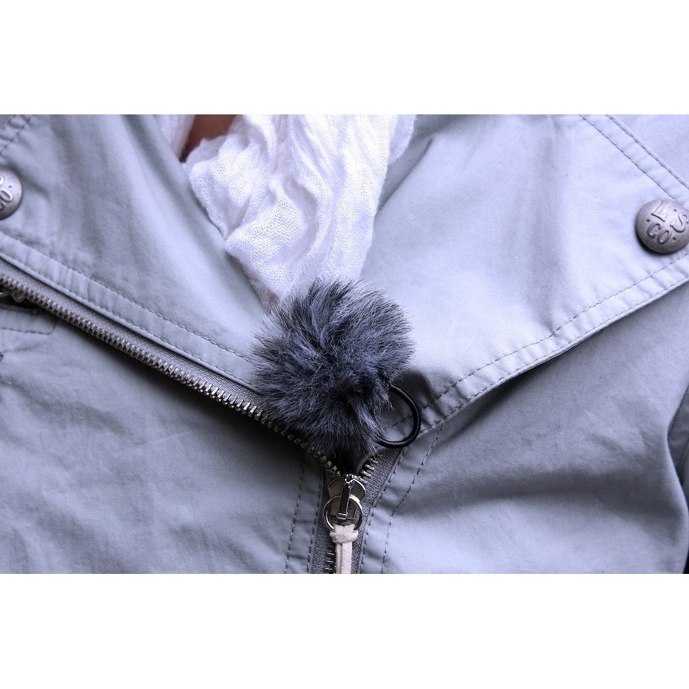 Grey Lavalier Windjammer - single Rycote -  3