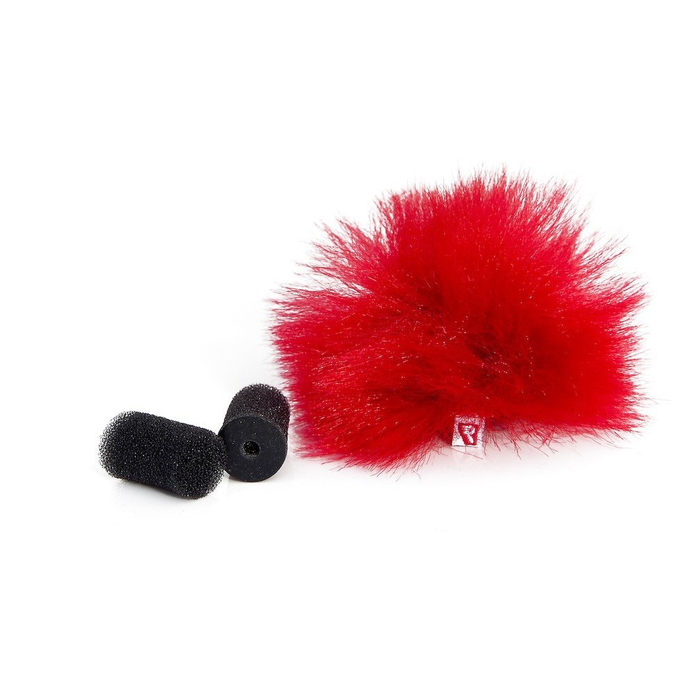 Red Lavalier Windjammer - single Rycote -  1