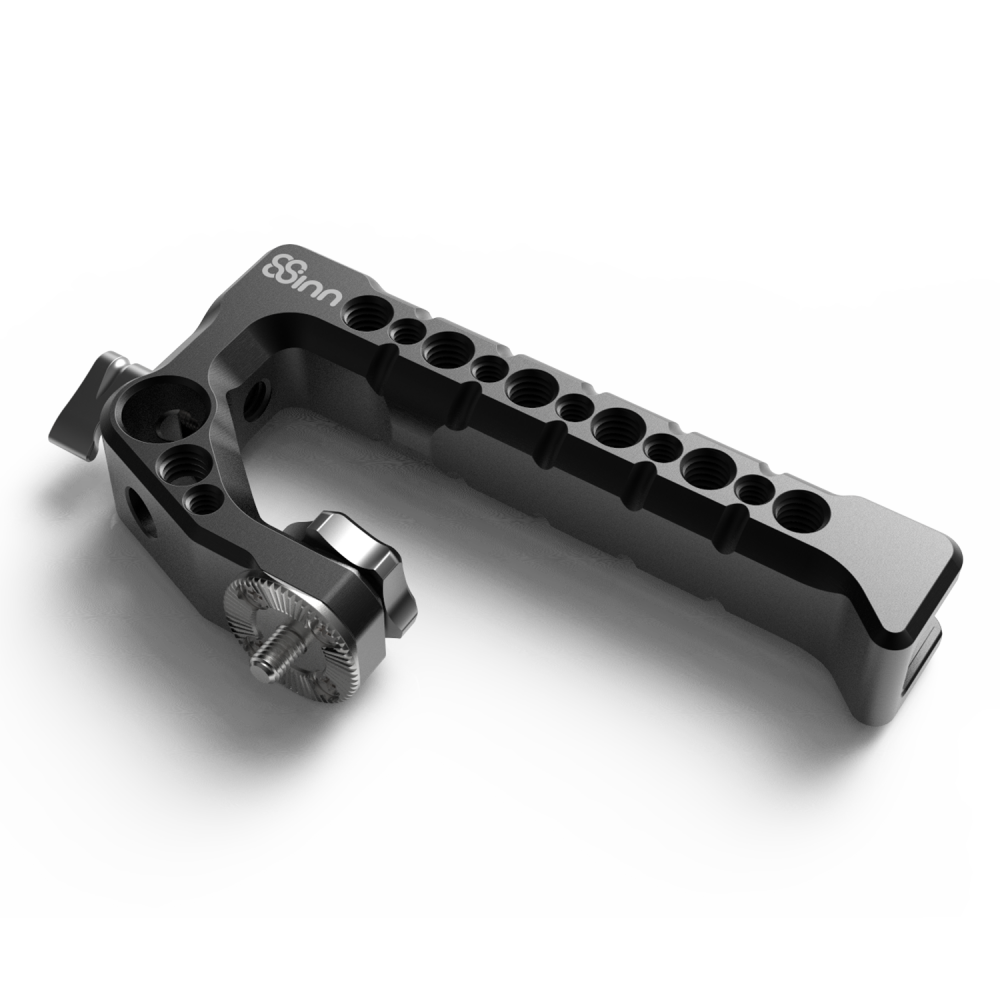 Top Handle Scorpio 8Sinn - Key features:

360-degree rotation
M6 mounting screw
4 cold shoes
1/4" and 3/8" mounting points
15mm 