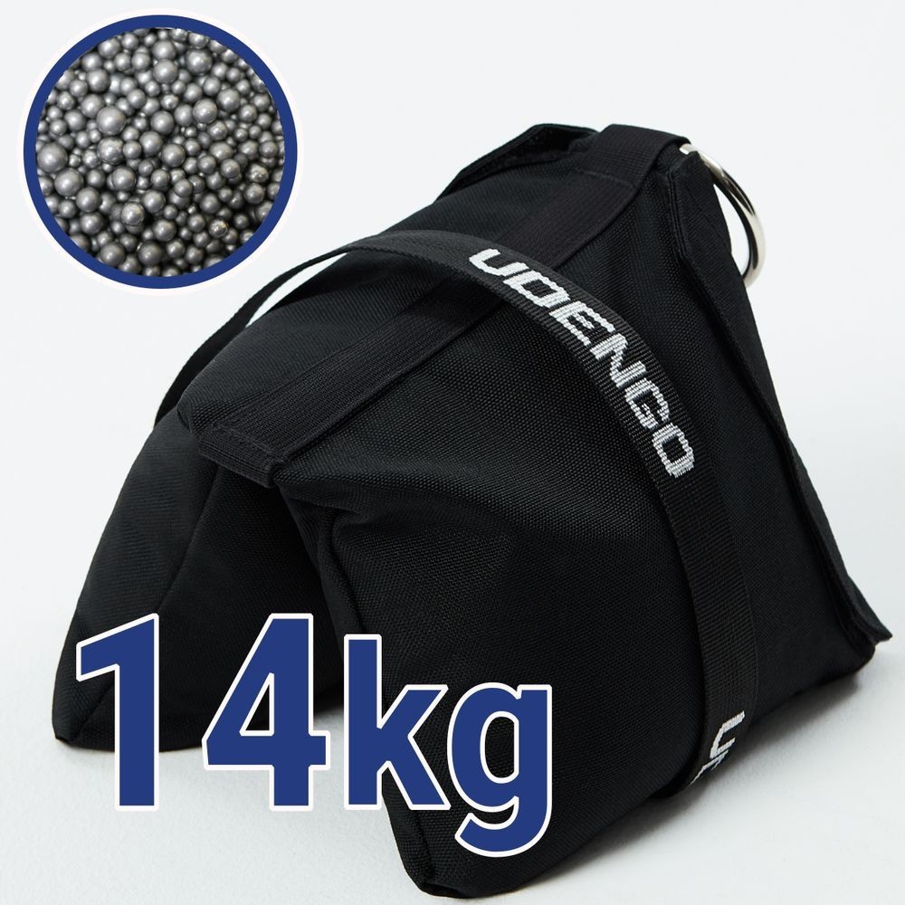 Steel Shot Bag 14kg Udengo - New model 2019!Size: 40cm x 22cm / 15.47" x 8.66"Weight: 14kg / 30.86 lbsFilling: chrome plated ste