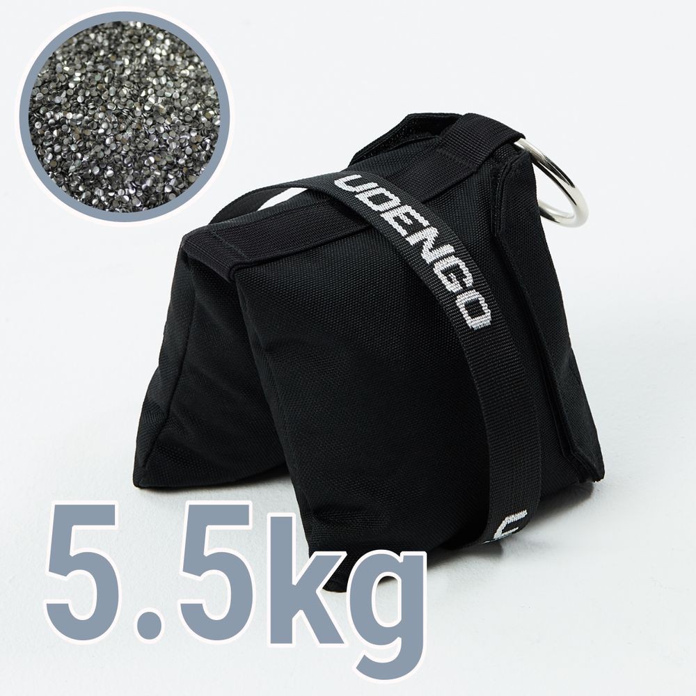 Stainless Steel Shot Bag 5,5Kg Udengo - Size: 33cm x 16cm / 12,99" x 6,29"  Weight: 5,5 kg / 12.1 lbsFilling: Stainless Steel Pe