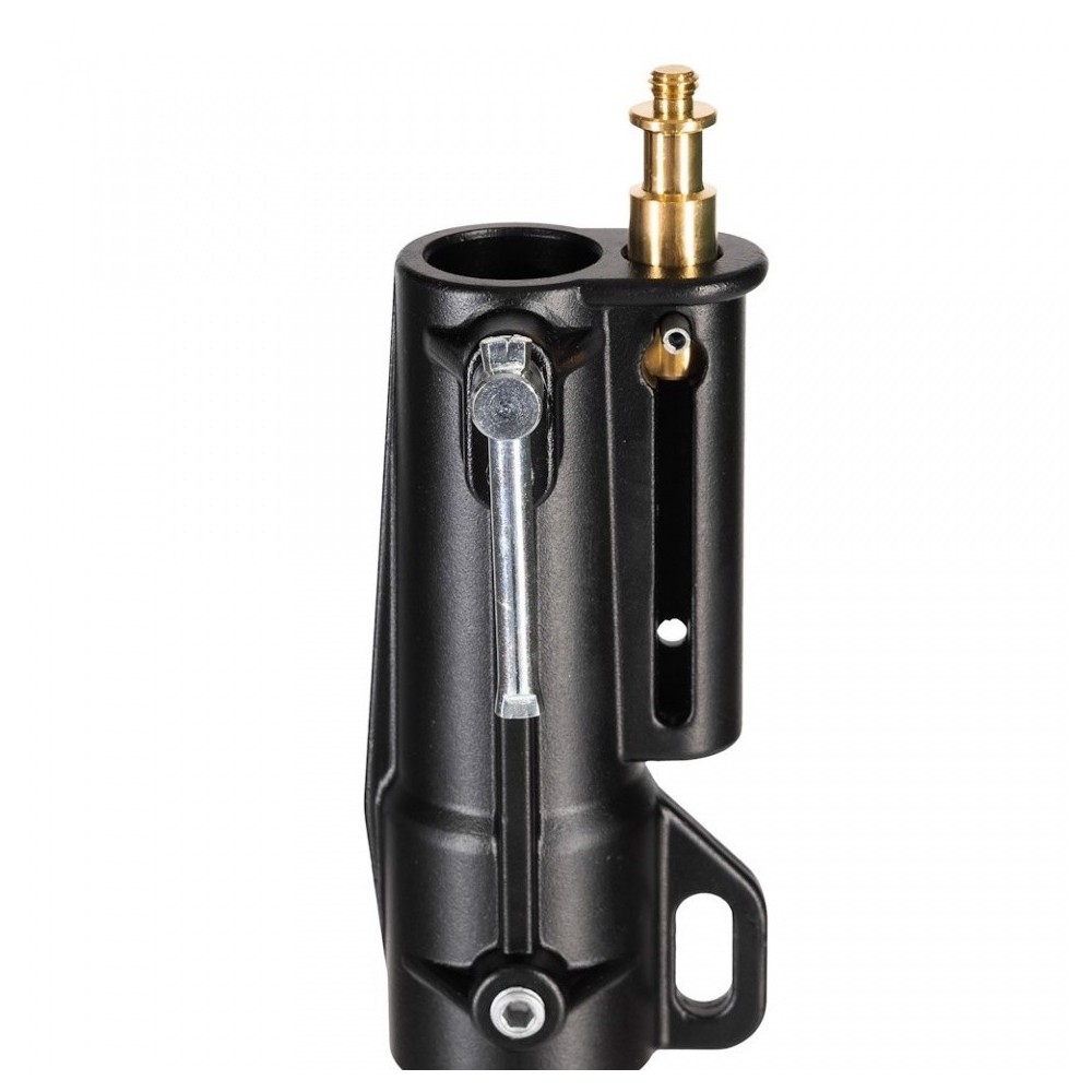 Getriebestativ mit Sicherheitsauslöser, schwarz verchromt Manfrotto - Schweres Beleuchtungsstativ mit 370 cm maximaler