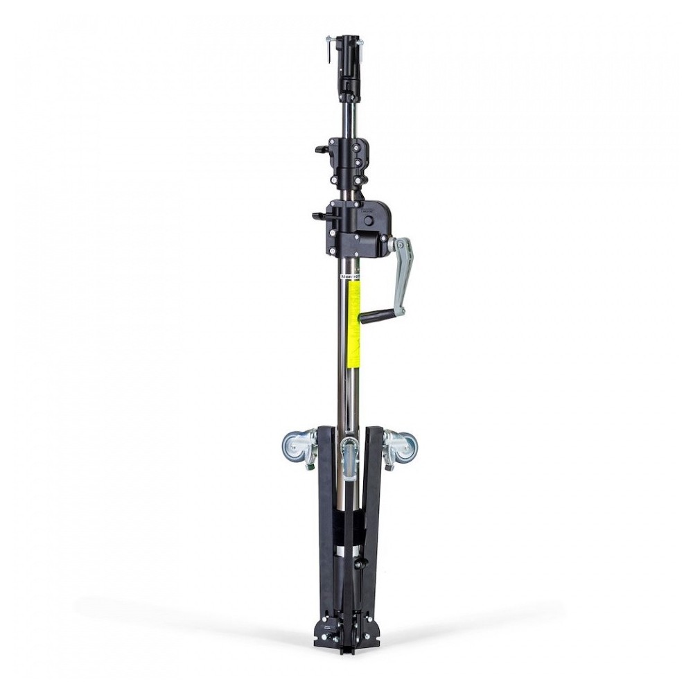 Low Base 3-Section Wind Up Stand Manfrotto - Geared centerpost steel stand
Provided with one levelling leg for stability on unev