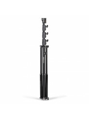 Schwarzes Aluminium 4-Sektionen Super Stativ 1 Nivellierbein Manfrotto - 

Stabil und sicher durch doppelte
