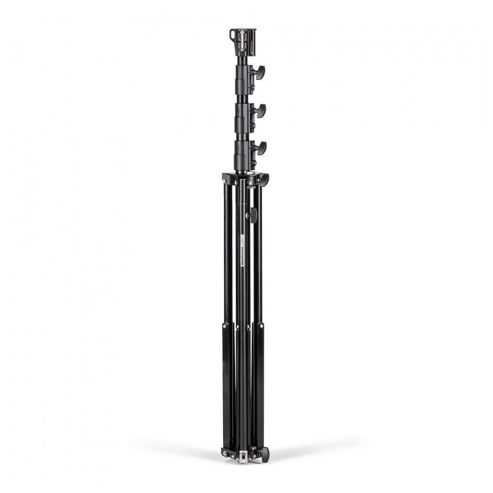 Schwarzes Aluminium 4-Sektionen Super Stativ 1 Nivellierbein Manfrotto - 

Stabil und sicher durch doppelte