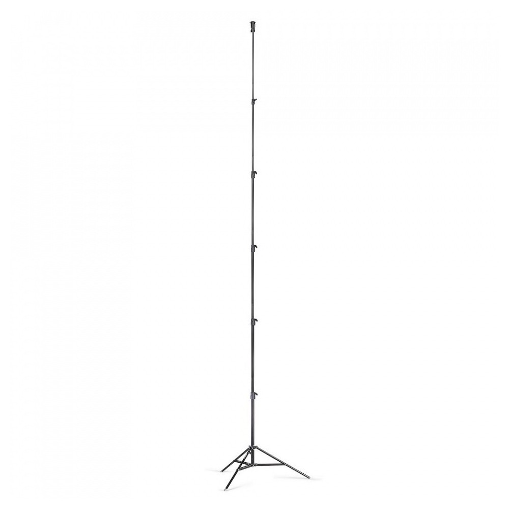 6-Sections High Super Stand 1 Levelling Leg Black Aluminium Manfrotto - 
Heavy-duty Professional Lighting Stand
Stable and secur