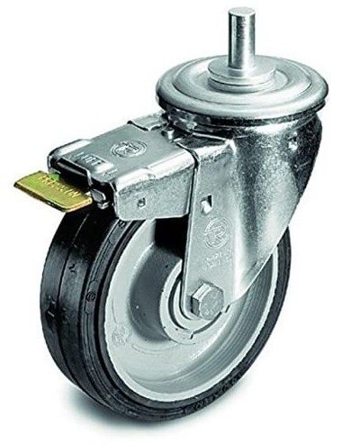 160mm Radsatz mit Bremsen und M10 Schraubenbefestigung Manfrotto - 
Räder ermöglichen eine leichtere Bewegung im Studio
 1