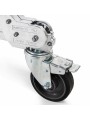 Strato Safe Crank-Up Stand Hard Wheels, Braked Avenger - 
TÜV and CE certified junior heavy duty chrome steel stand
3 independen