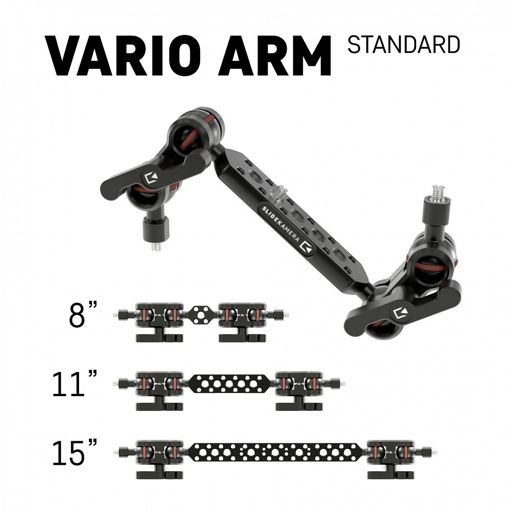 Vario Arm Standard Slidekamera - 
Allows to mount various kinds of photo/video accessories
Wide Range of Movement
Plenty number 