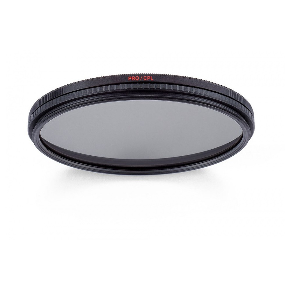 Professional Circular Polarizing Filter with 72mm diameter Manfrotto - 
unique anti static coating
this filter allows 90% light 