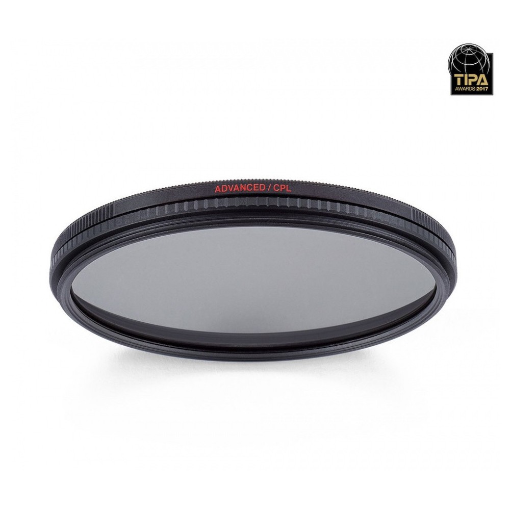 Advanced Circular Polarizing Filter with 82mm diameter Manfrotto - 
water repellent and scratch and oil resistant
this filter al