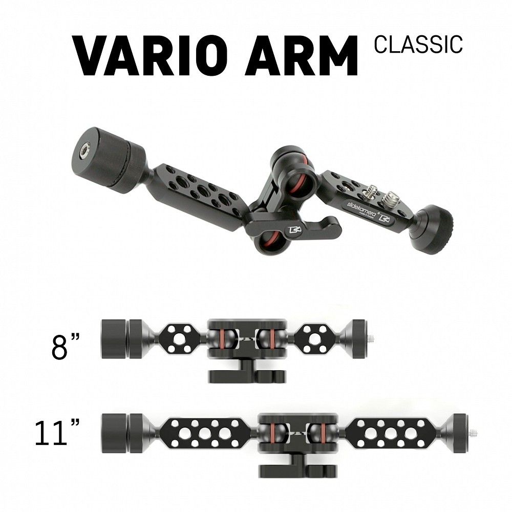 Vario Arm Classic Slidekamera - Allows mounting various kinds of photo/video accessories (lightning, on-camera field monitor, so