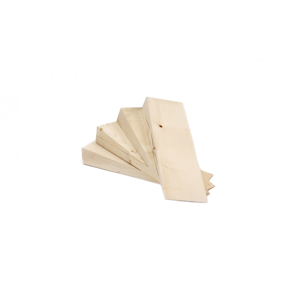 Udengo Wedge Track - The huge compensatory wedges are made of hardwood.  3