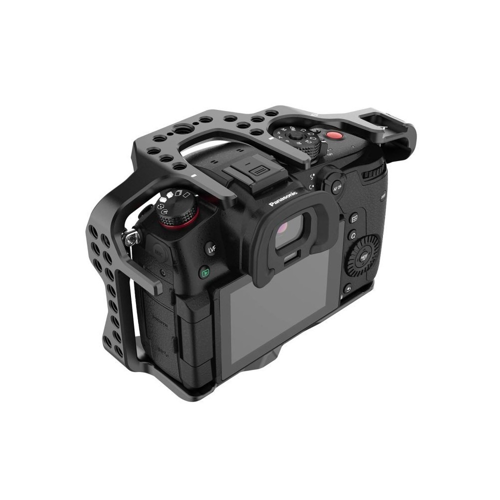 Panasonic GH5 / GH5M2 /GH5s Cage V2 8Sinn - - 1/4" Befestigungspunkte- Eine Befestigungsschraube (unten)- Kalte Schuhhalterung-