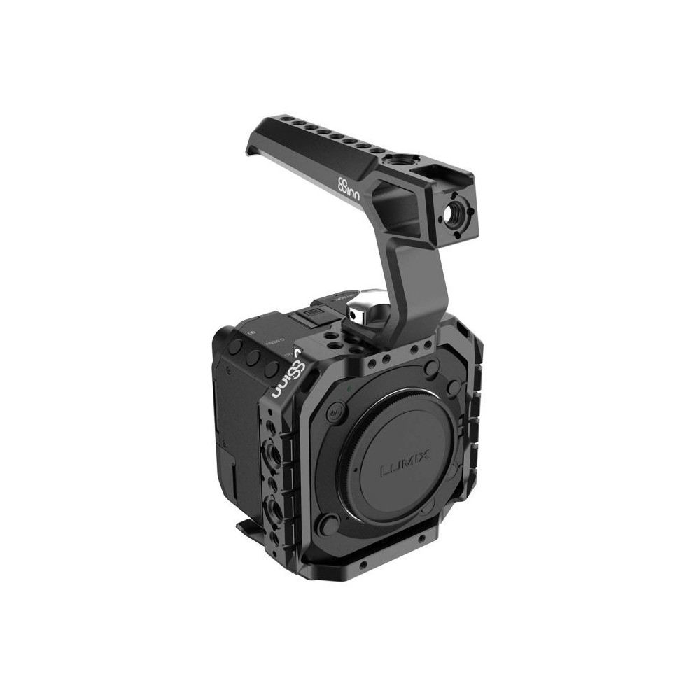 Cage for Panasonic BS1H / BGH1 8Sinn - Key features:

1/4" mounting points
Arri locating points (+ 3/8" mounting points)
M4 moun