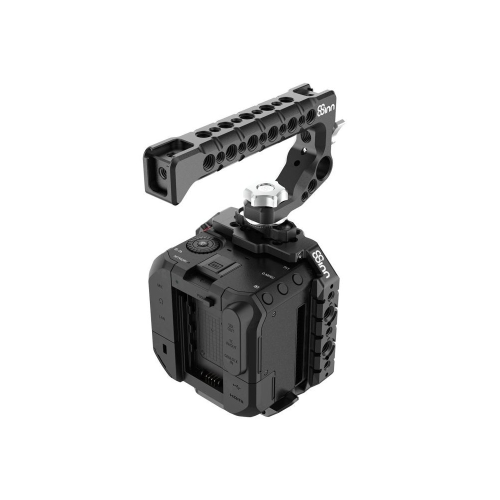 Cage for Panasonic BS1H / BGH1 8Sinn - Key features:

1/4" mounting points
Arri locating points (+ 3/8" mounting points)
M4 moun